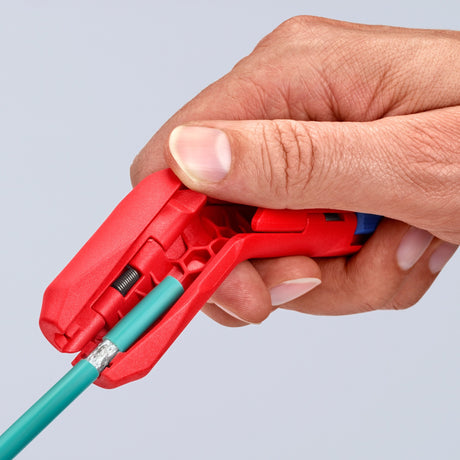 Knipex universeel ontmantelingsgereedschap - ergostrip rechts - rood