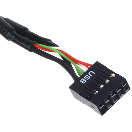 Silverstone g11303050-rt, usb 2.0 (intern) 9pin > usb 3.0 (intern) 19pin adapter (zwart)