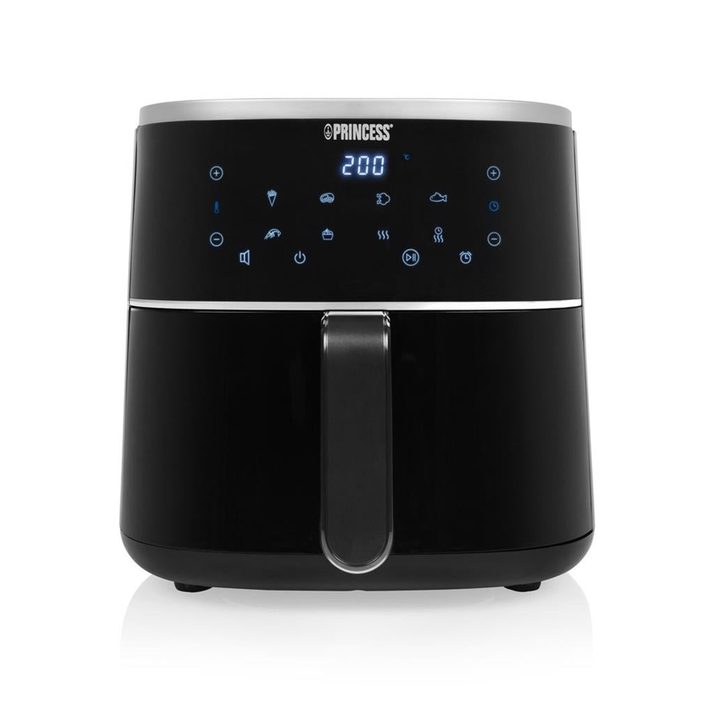 Princess 182238 digitale airfryer 4l heteluchtfriteuse (zwart, 4 liter | hetelucht | verstelbaar airfryer rek | bpa-vrij)