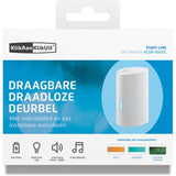 Klikaanklikuit acdb-9000c mobiele draadloze deurbel (wit)