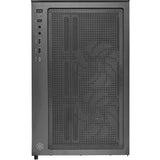 Silverstone lucid 04 mini tower behuizing (zwart | 2x usb-a | 1x usb-c | rgb | tempered glass)
