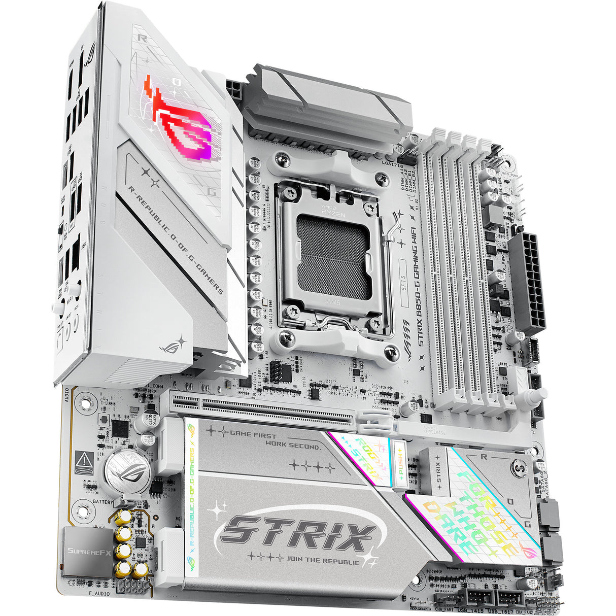 Asus rog strix b850-g gaming wifi socket am5 moederbord (2.5gb-lan, wi-fi 7, bt, sound, µatx)