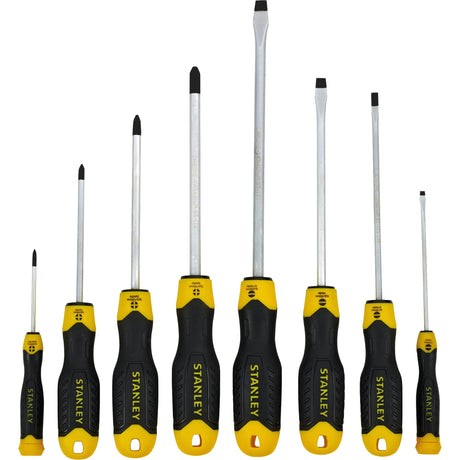 Stanley transmodule cushiongrip schroevendraaierset (zwart geel, stmt1-74181, 8-delig)
