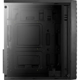 Aerocool streak midi tower behuizing (zwart | 3x usb-a | rgb | window)