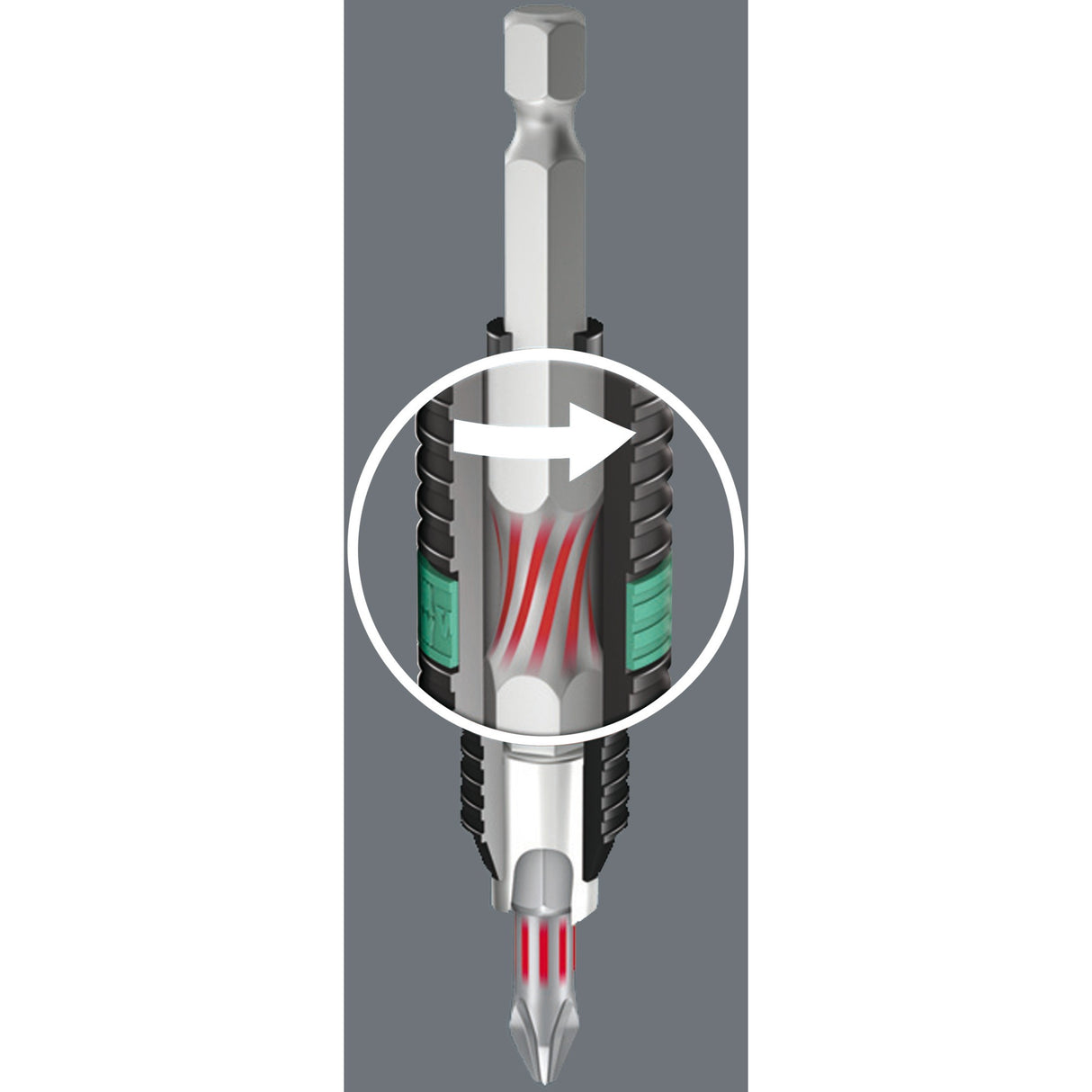 Wera bit-safe 61 bitorsion 1 bitset (61-delig)