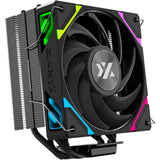 Xyz pc gear thermax 4 rgb cpu-koeler (zwart, argb, pwm)