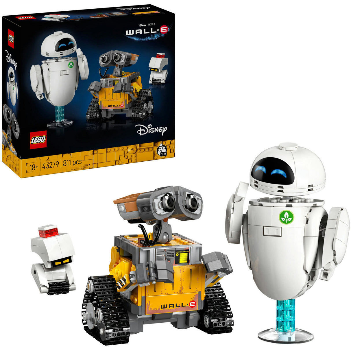 Lego disney 43279 pixar wall-e en eve