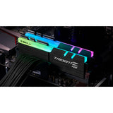 G.skill 32 gb ddr4-3600 kit werkgeheugen (zwart, f4-3600c16d-32gtzrc, trident z rgb, xmp)