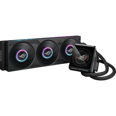 Asus rog strix lc iv 360 argb lcd waterkoeling (zwart)