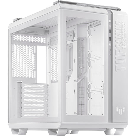 Asus tuf gaming gt502 midi tower behuizing (wit | 2x usb-a | 1x usb-c | tempered glass)