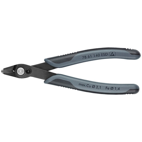 Knipex electronic super knips xl esd 78 61 140 esd elektronica-tang (grijs)