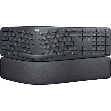 Logitech k860 ergo keyboard (zwart, 100%, bluetooth, us international iso)