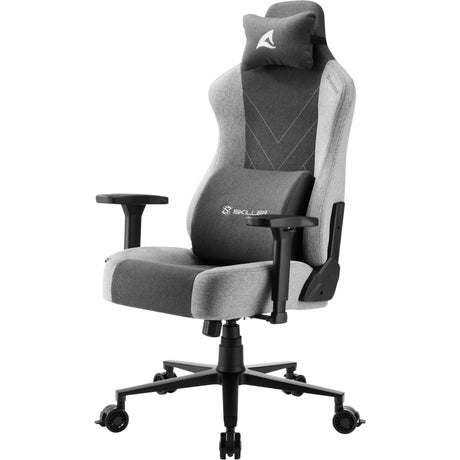Sharkoon skiller sgs30 fabric gamestoel (zwart grijs)