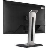 Viewsonic vg2756-4k docking monitor 27 (zwart (mat), 1x hdmi, 1x displayport, usb-c, usb-a, usb-b, sound)
