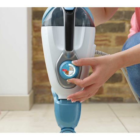 Black+decker fsmh1321 1600w steam-mop met 6 accessoires stoomreiniger (wit blauwgrijs)