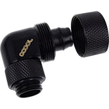 Alphacool eiszapfen 16 10mm compression fitting verbinding (zwart, draaibaar aan schroefdraadzijde)