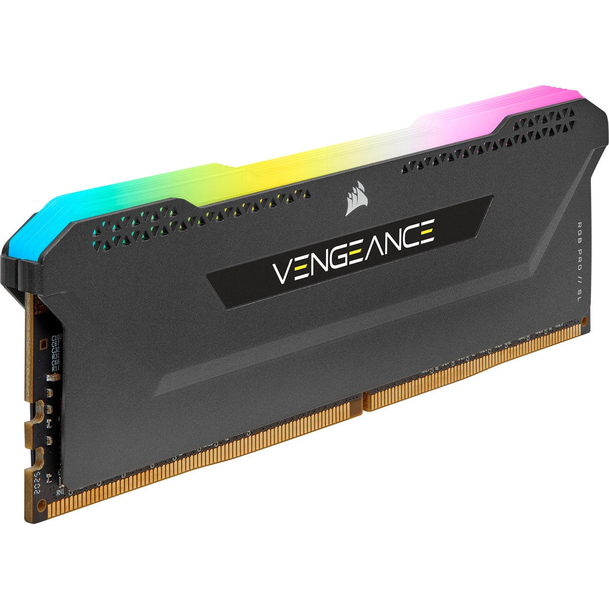 Corsair vengeance rgb pro sl 16 gb ddr4-3200 (2x 8 gb) werkgeheugen (zwart, cmh16gx4m2e3200c16, xmp 2.0)