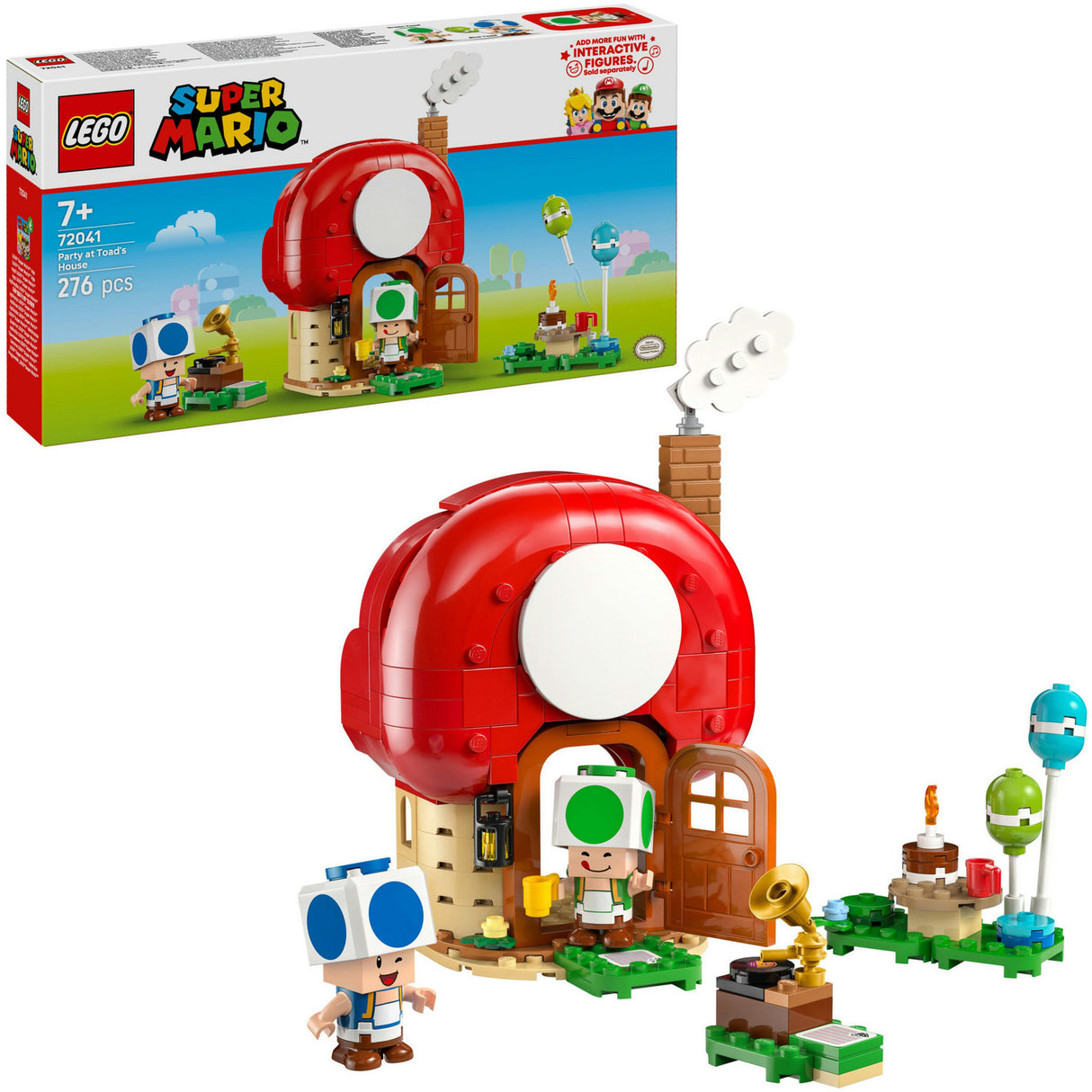 Lego ® super mario™ toads huisfeestje, speelgoed - 72041
