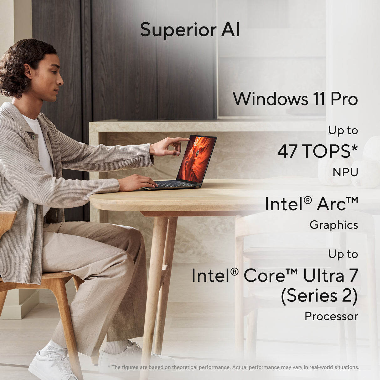 Asus zenbook s14 ux5406sa-qj544w 14 copilot+ laptop (donkergrijs | core ultra 7 258v | intel arc graphics 140v | 32 gb | 1 tb ssd)