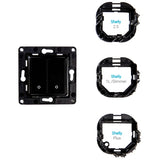 Shelly wall switch 2 knop (zwart)