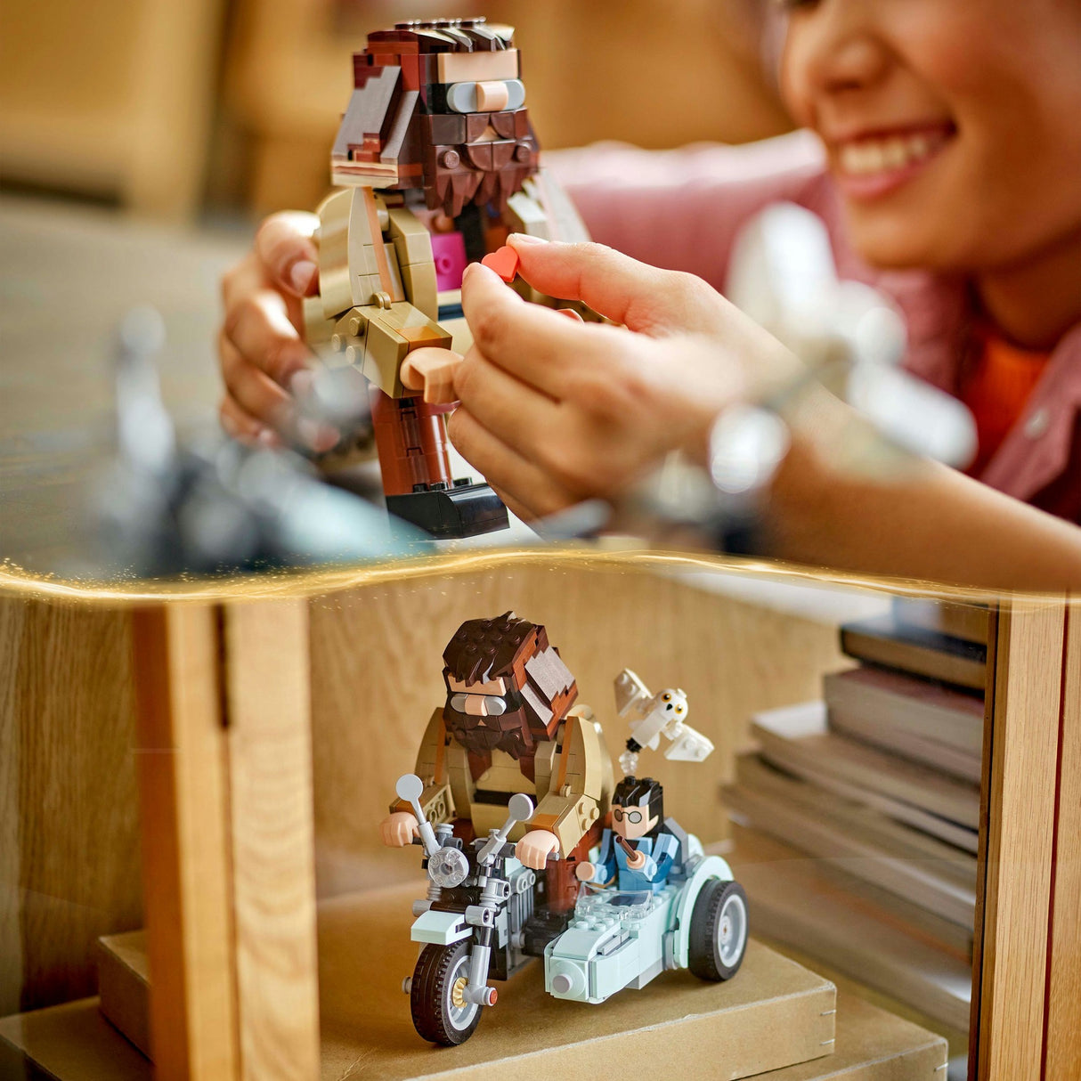 Lego harry potter 76443 hagrid en harry's rit op de motor