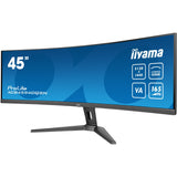 Iiyama prolite xcb4594dqsn-b1 44.5 curved ultrawide monitor (zwart, 2x hdmi, displayport, 3x usb-a, usb-b, usb-c, rj-45, 165 hz)