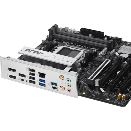 Asus b850m max gaming wifi socket am5 moederbord (gbe-lan, wi-fi 6, bt, sound, µatx)
