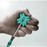 Wera kraftform 12sb1 micro-schroevendraaierset (zwart groen, voor elektrische apparaten)