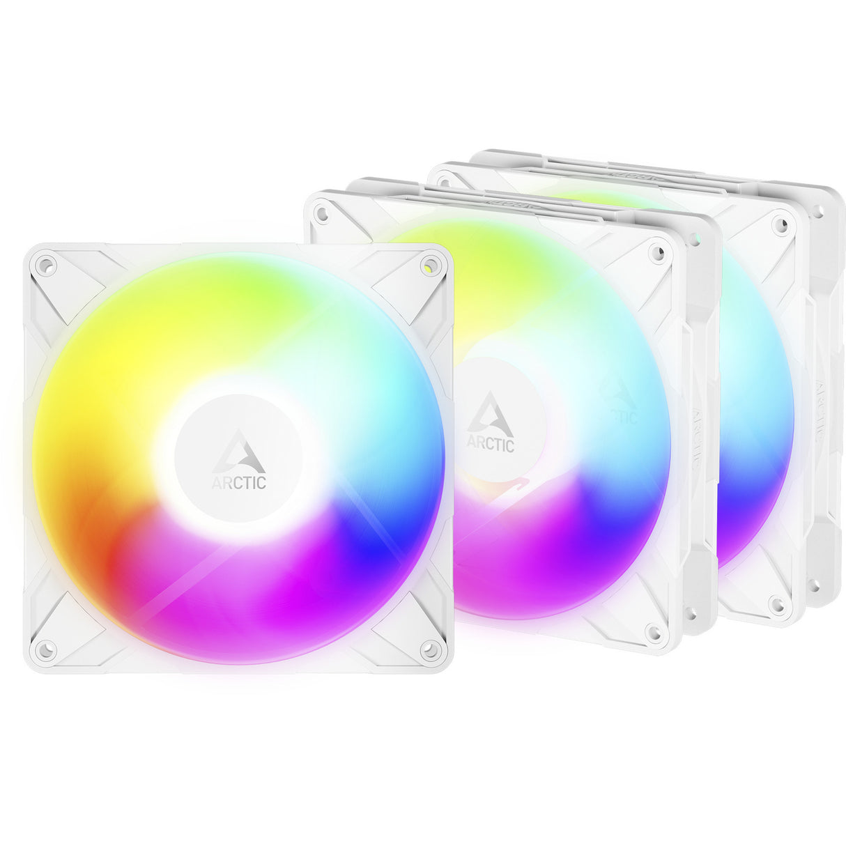 Arctic p14 pro reverse a-rgb case fans (wit, 3 stuks, 140 x 140 x 30 mm, pwm, 3 stuks)