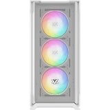 Xyz pc gear airone 300-x mesh midi tower behuizing (wit | 1x usb-a | 1x usb-c | tempered glass)