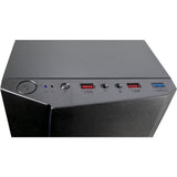 Inter-tech b-02 rgb midi tower behuizing (zwart | 3x usb-a | rgb | window)