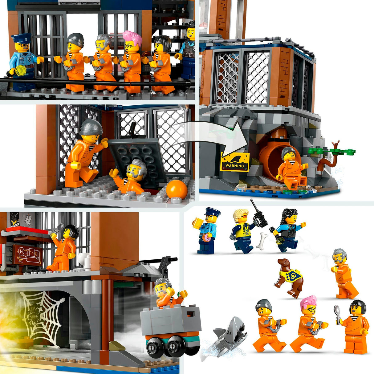 Lego city - politiegevangeniseiland constructiespeelgoed (60419)