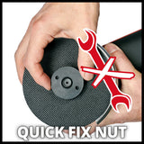 Einhell accu haakse slijper axxio 18 115 q bl li solo - power x-change - 18 v li-ion - koolborstelloze motor - ø115 mm - 8.500 t min - snelspanmoer - excl. accu, lader en slijpschijf