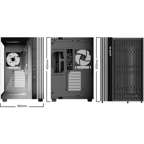 Be quiet! light base 600 lx midi tower behuizing (zwart | 2x usb-a | 1x usb-c | rgb | window)