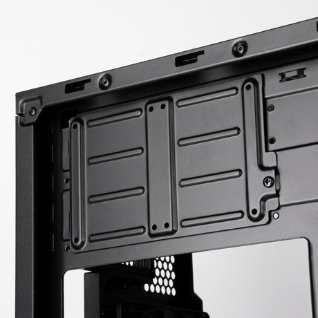 Silverstone cs382 mini tower behuizing (zwart | 2x usb-a | 1x usb-c)