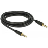 Delock 3,5 mm kabel (zwart, 3 meter)