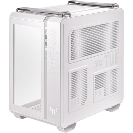 Asus tuf gaming gt502 plus midi tower behuizing (wit | 2x usb-a | 1x usb-c | tempered glass)