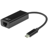 Act connectivity usb-c gigabit netwerkadapter (zwart)