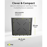Goobay tv wall mount caravan fixed (m), 23 to 42 inch wandmontage (zwart)