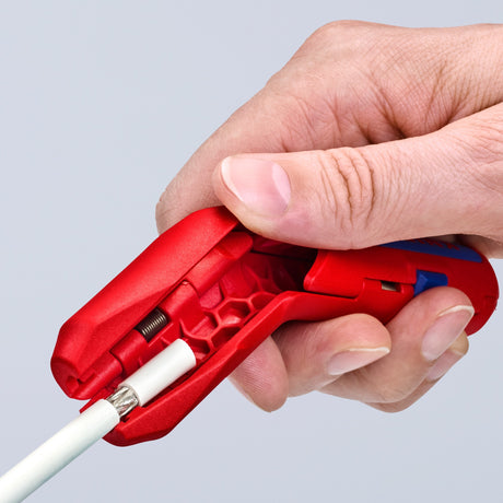 Knipex universeel ontmantelingsgereedschap - ergostrip rechts - rood