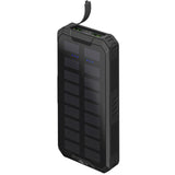 Goobay outdoor solar power bank 20,000 mah with power delivery powerbank (zwart)