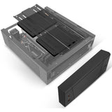 Silverstone sst-ml10b htpc behuizing (zwart | 2x usb-a)