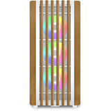 Sharkoon rebel c70g rgb midi tower behuizing (wit houtkleur | 2x usb-a | 1x usb-c | rgb | tempered glass)