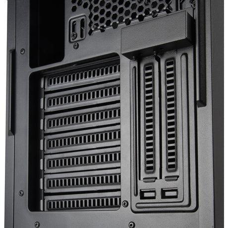 Silverstone seta q1 midi tower behuizing (zwart | 2x usb-a | 1x usb-c)