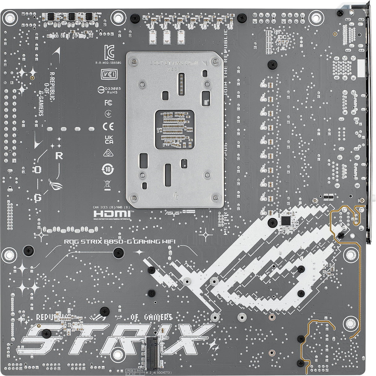 Asus rog strix b850-g gaming wifi socket am5 moederbord (2.5gb-lan, wi-fi 7, bt, sound, µatx)