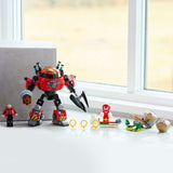 Lego ® sonic the hedgehog™ knuckles vs. dr. eggman egg crusher mecha - 77005