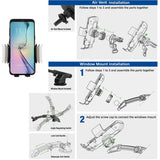 Act connectivity automatische smartphone autohouder met draadloze snellaadfunctie (zwart)