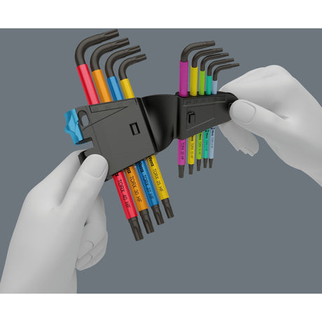 Wera inbussleutelset torx 967 9 tx multicolour hf 1 (9-delig, torx t8 tot t40)