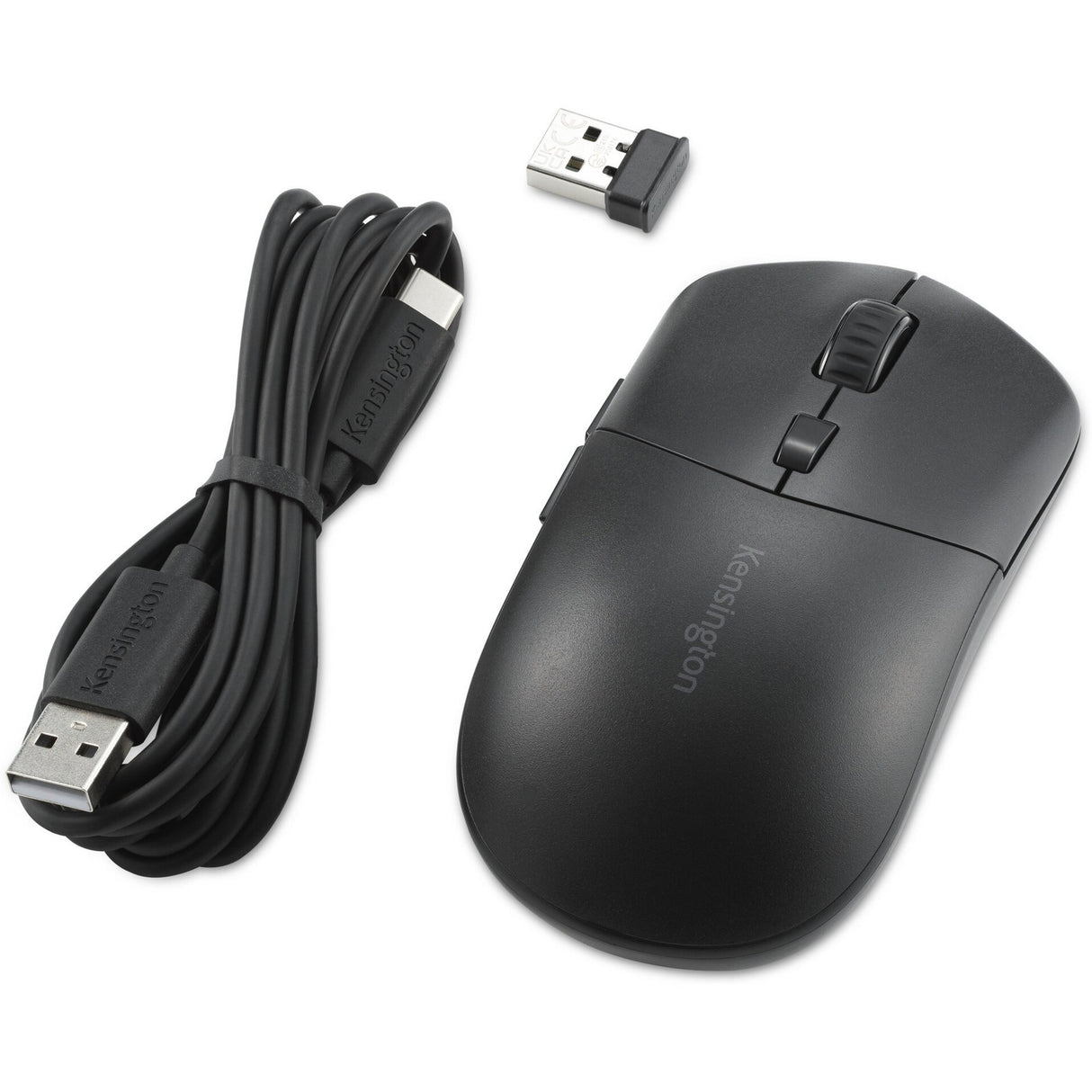 Kensington my430 eq rechargeable mouse (zwart, 1000 - 2400 dpi, 2.4 ghz, bluetooth)