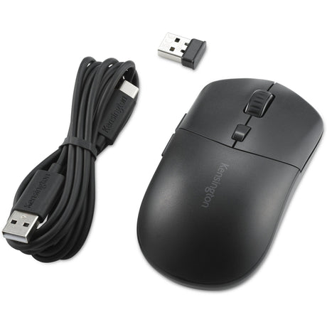 Kensington my430 eq rechargeable mouse (zwart, 1000 - 2400 dpi, 2.4 ghz, bluetooth)